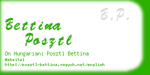 bettina posztl business card